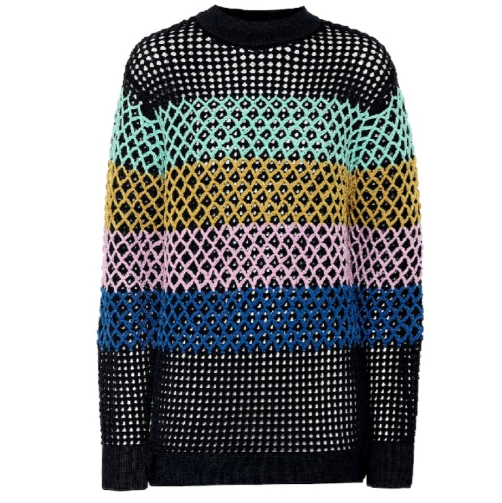 🍒NWT🍒 TIBI CROCHET OVERSIZED TUNIC PULLOVER
